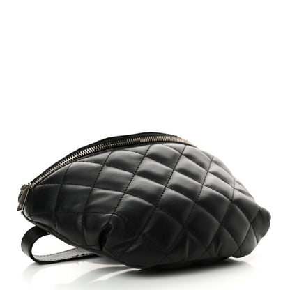 Chanel Calfskin Quilted Waist Belt Bag Black 4 of 11