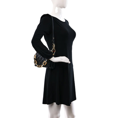 Louis Vuitton Lambskin Embossed Monogram Coussin BB Black 2 of 10