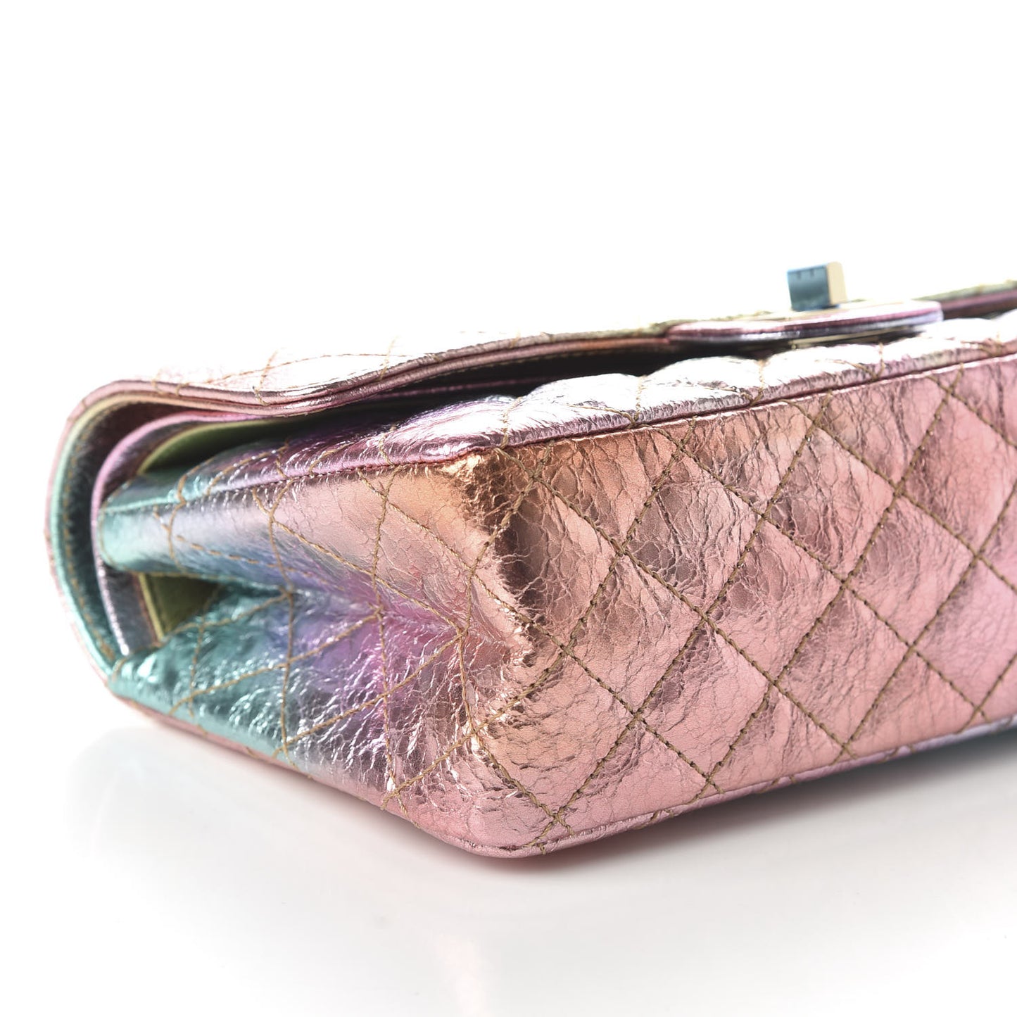 Metallic Goatskin Quilted 2.55 Reissue 225 Flap Multicolor