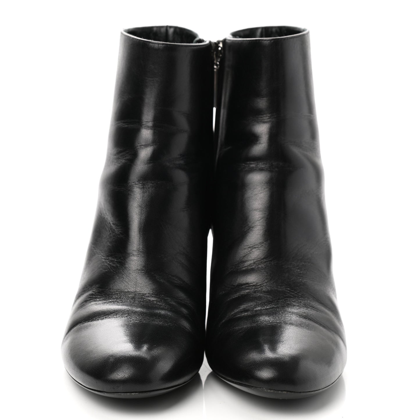 Nappa Vendome Loulou Ankle Zip Boot 40.5 Black