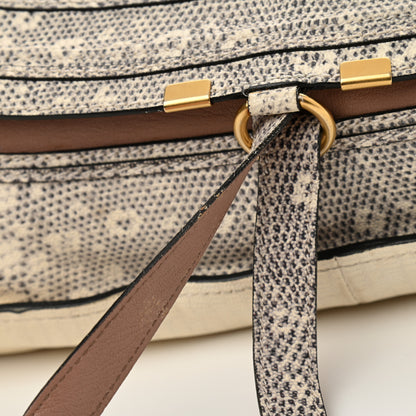 Chloe Calfskin Lizard Embossed Large Marcie Satchel 14 of 20