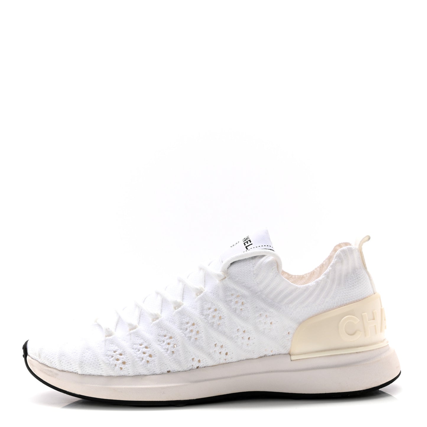Mixed Fibers Quilted Womens CC Sneakers 37 White