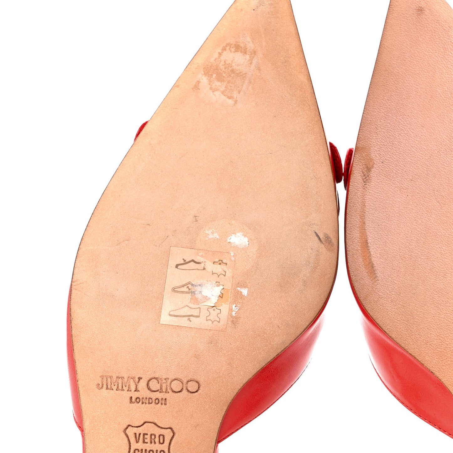 Calfskin Pointed Toe Mule Pumps 36 Coral