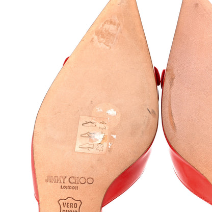 Jimmy Choo Calfskin Pointed Toe Mule Pumps 36 Coral 7 of 8