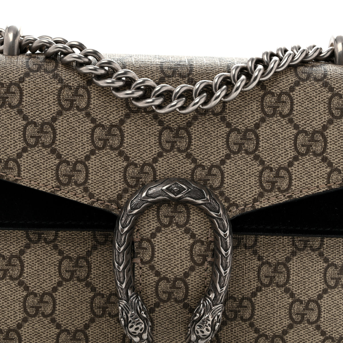 GG Supreme Monogram Mini Dionysus Shoulder Bag Black