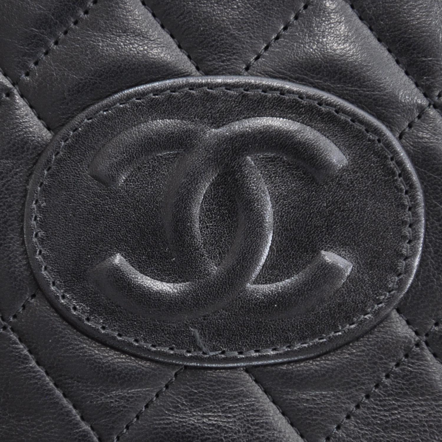 Chanel Lambskin Flat Tote Black 4 of 8