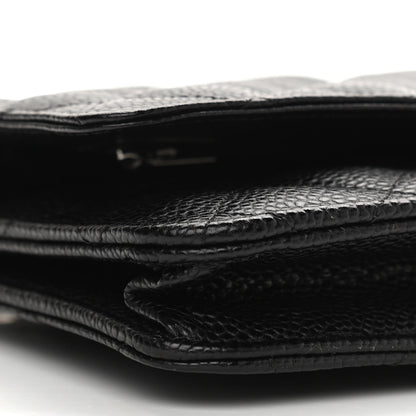 Chanel Caviar Quilted Wallet On Chain WOC Black 6 of 8