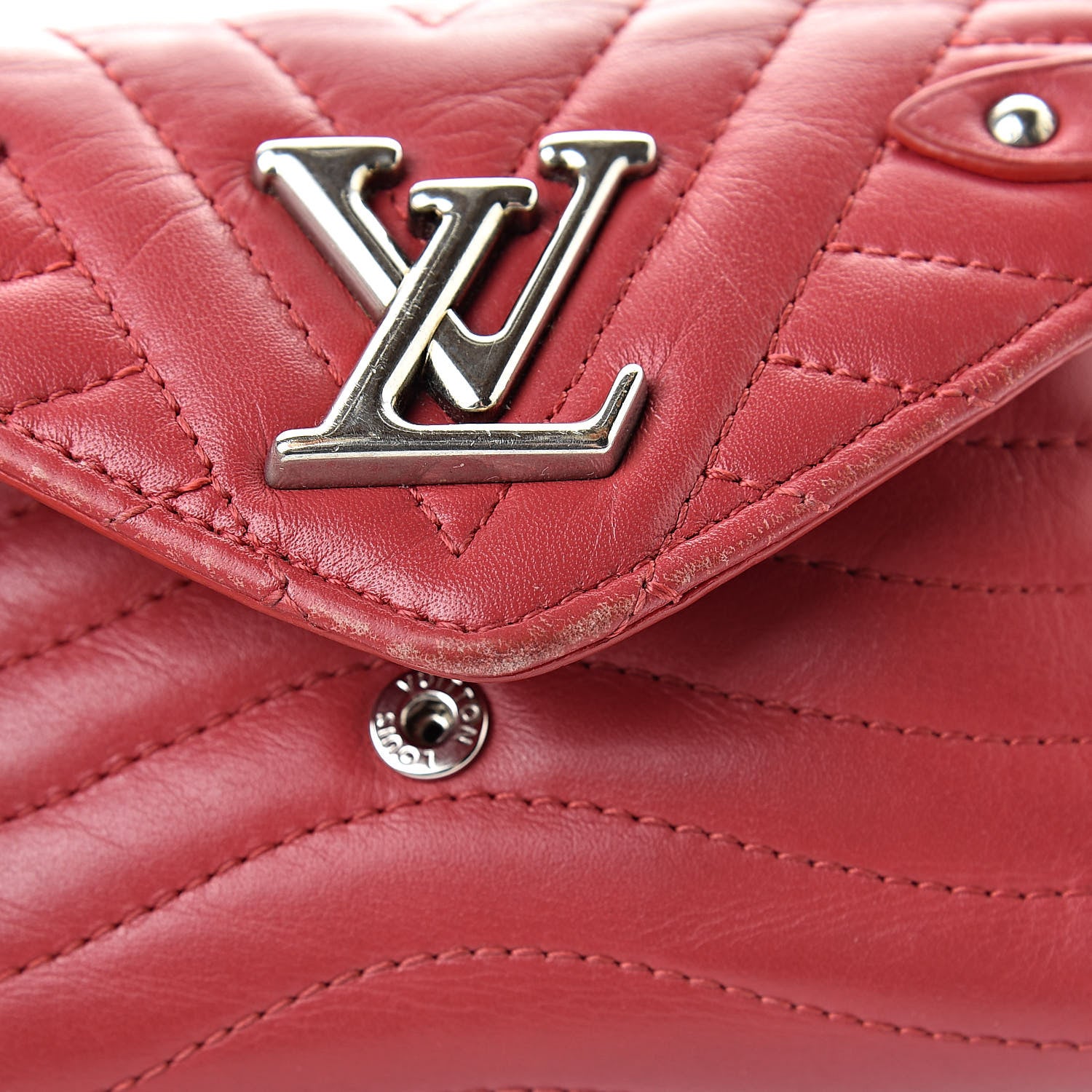 Louis Vuitton Calfskin New Wave Compact Wallet Rouge 14 of 14