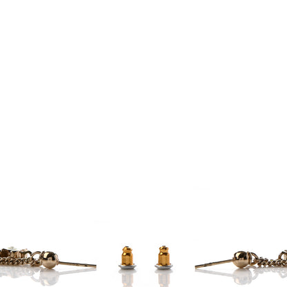 Chanel N°5 Perfume Bottle CC Drop Earrings Gold 3 of 4