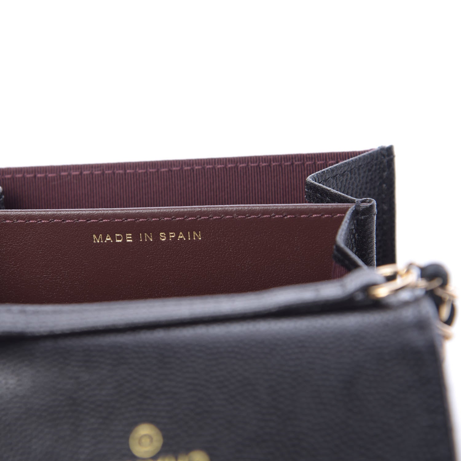 Chanel Caviar Quilted Flap Card Holder On Chain Black 7 of 12