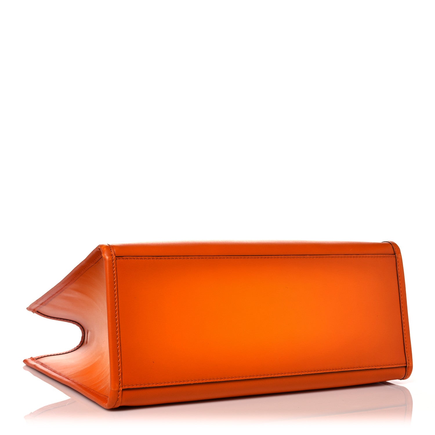 Fendi Vitello King Tamponato Plexiglass Medium Fendi Sunshine Shopper Tote Clementine 4 of 18