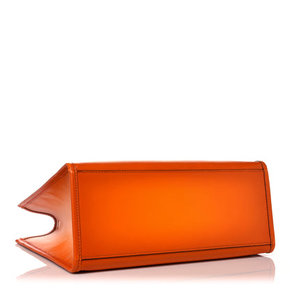 Fendi Vitello King Tamponato Plexiglass Medium Fendi Sunshine Shopper Tote Clementine 4 of 18