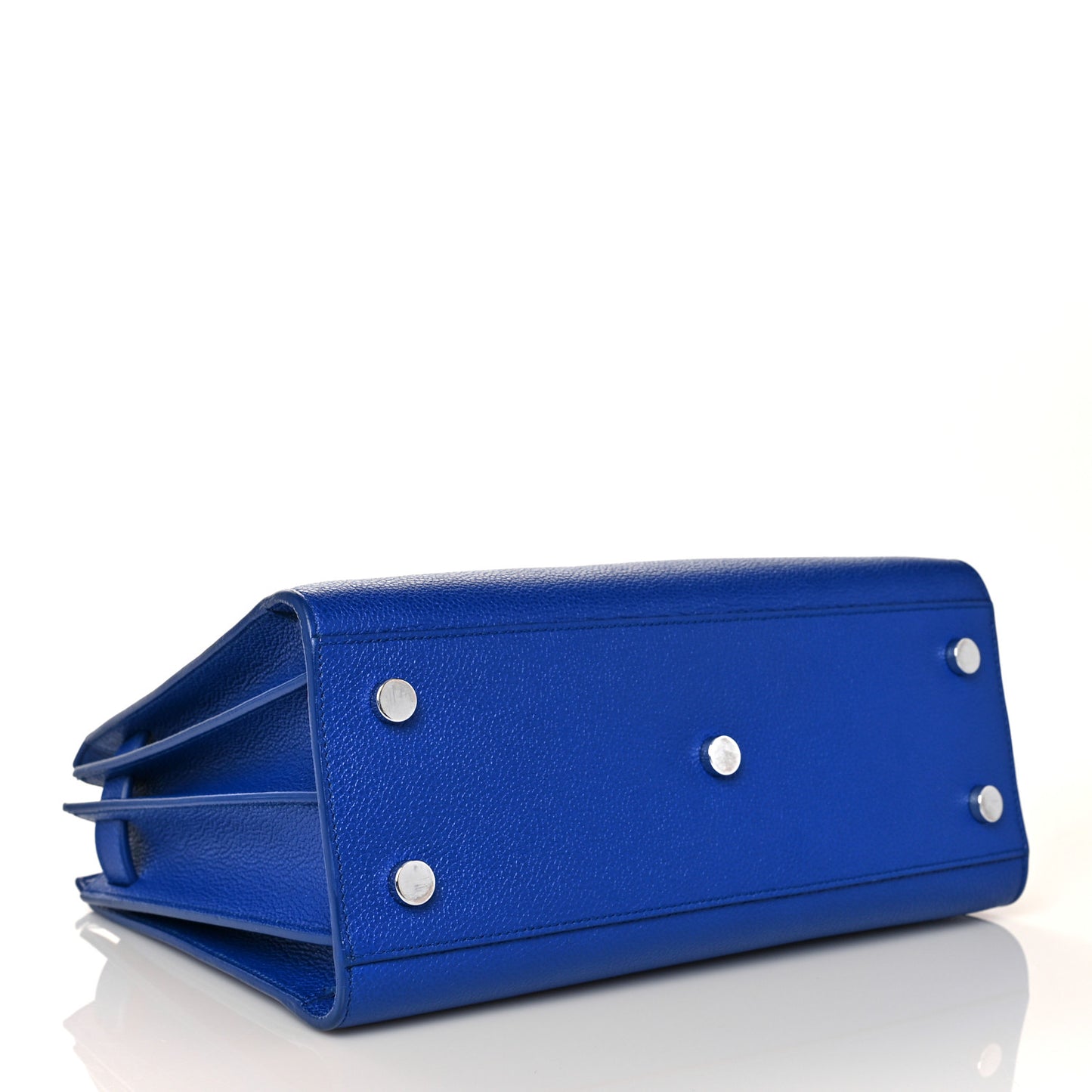 Grained Calfskin Baby Sac De Jour Cobalt Blue