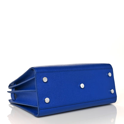 Saint Laurent Grained Calfskin Baby Sac De Jour Cobalt Blue 5 of 11