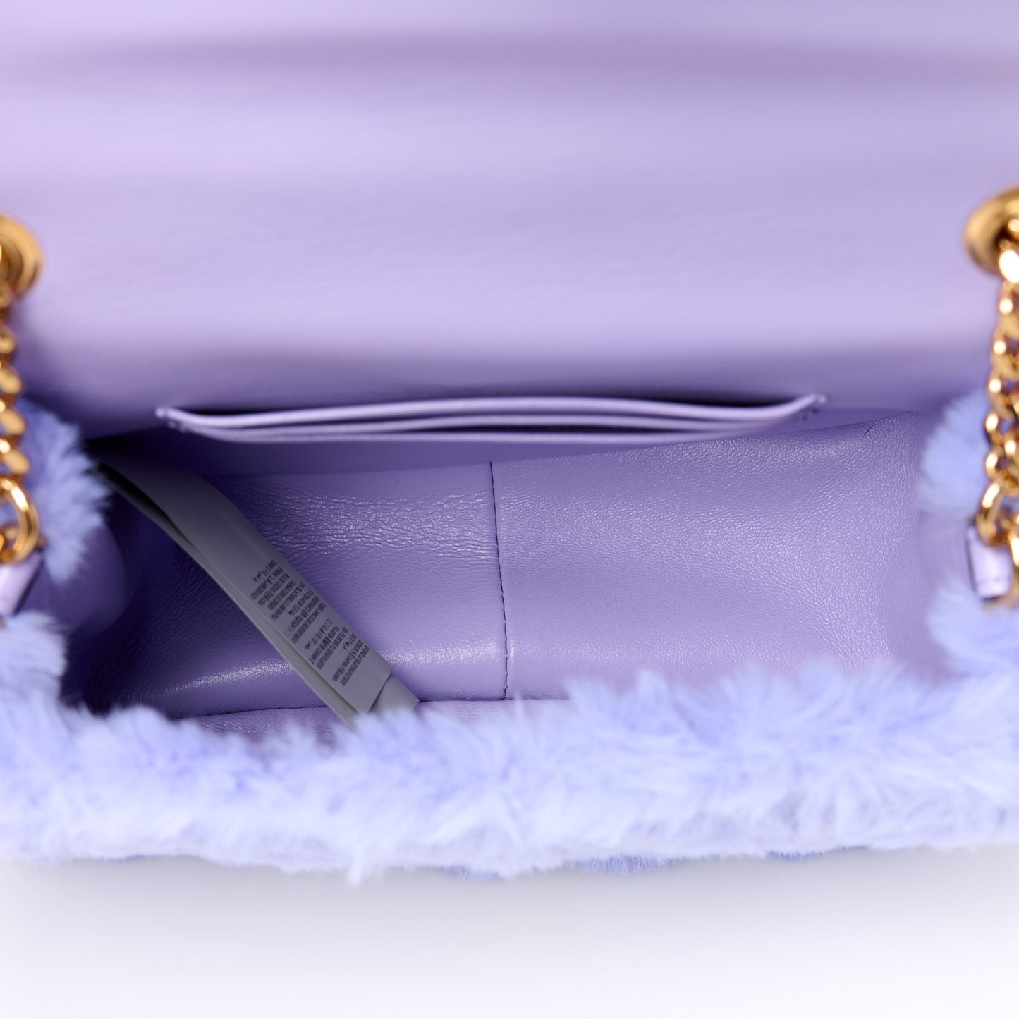 Faux Fur Quilted Virtus Shoulder Bag Orchid