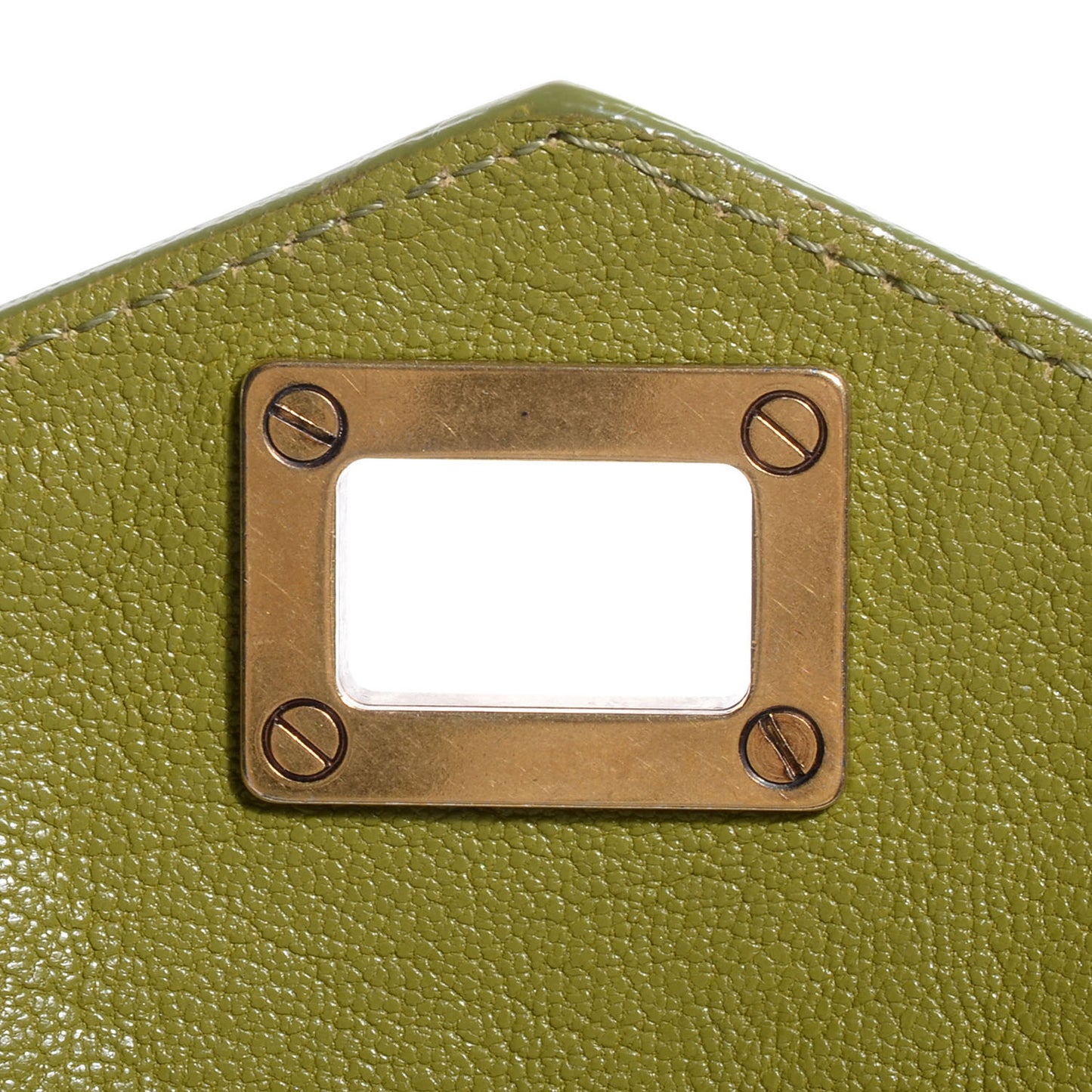 Leather PS1 Mini Pouch Messenger Bag Green