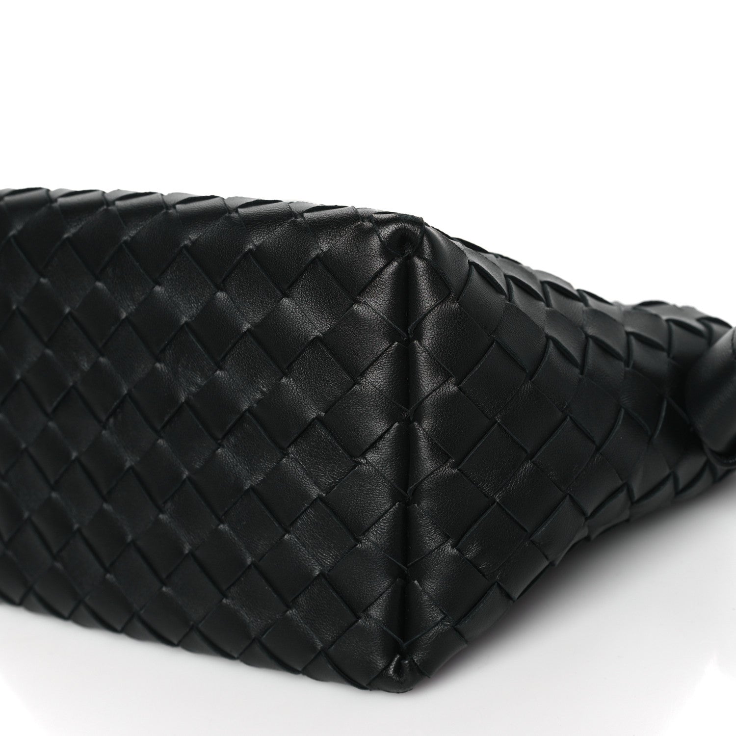 Bottega Veneta Nappa Intrecciato Tie Shoulder Bag Black Black 9 of 10