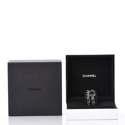 Chanel Stainless Steel Lambskin 16mm Premiere Rock Triple Row Quartz Watch Black 7 of 7