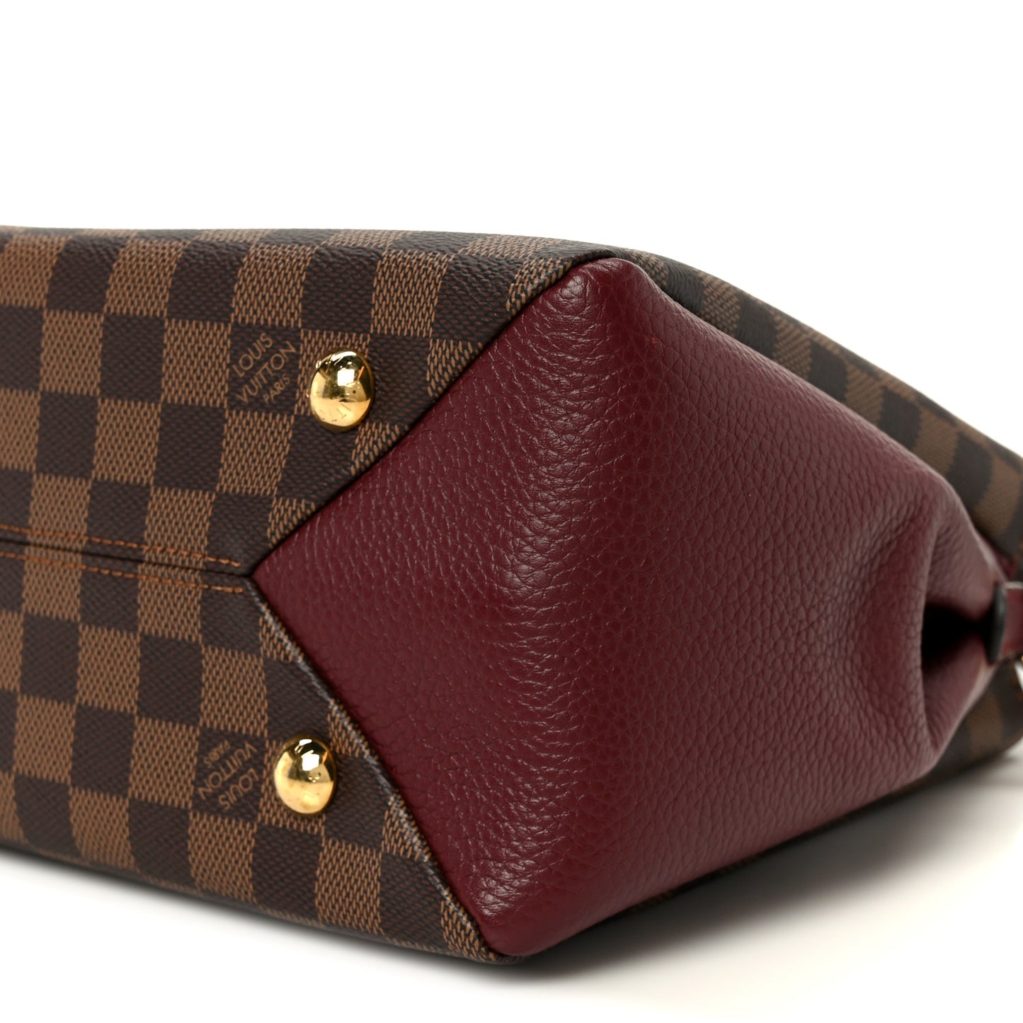 Damier Ebene Cuir Taurillon Brittany Bordeaux