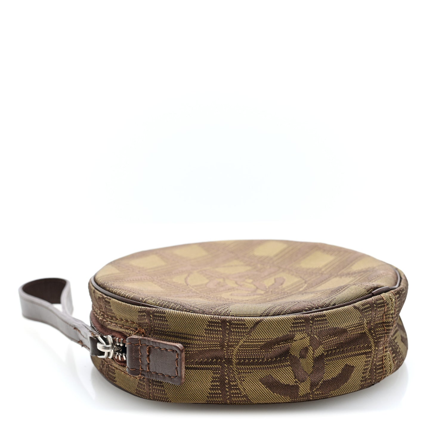 Nylon Travel Wristlet Khaki