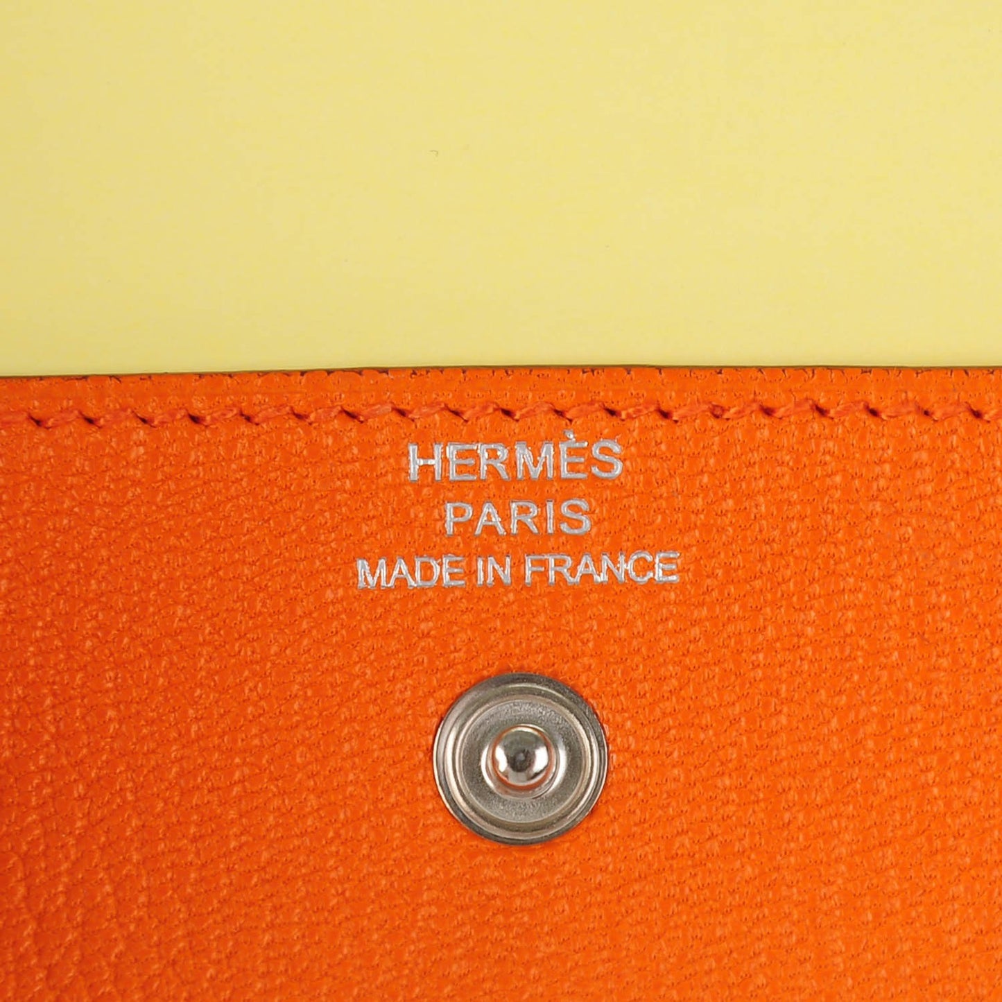Chevre Post It Notepad Holder GM w Refill Orange