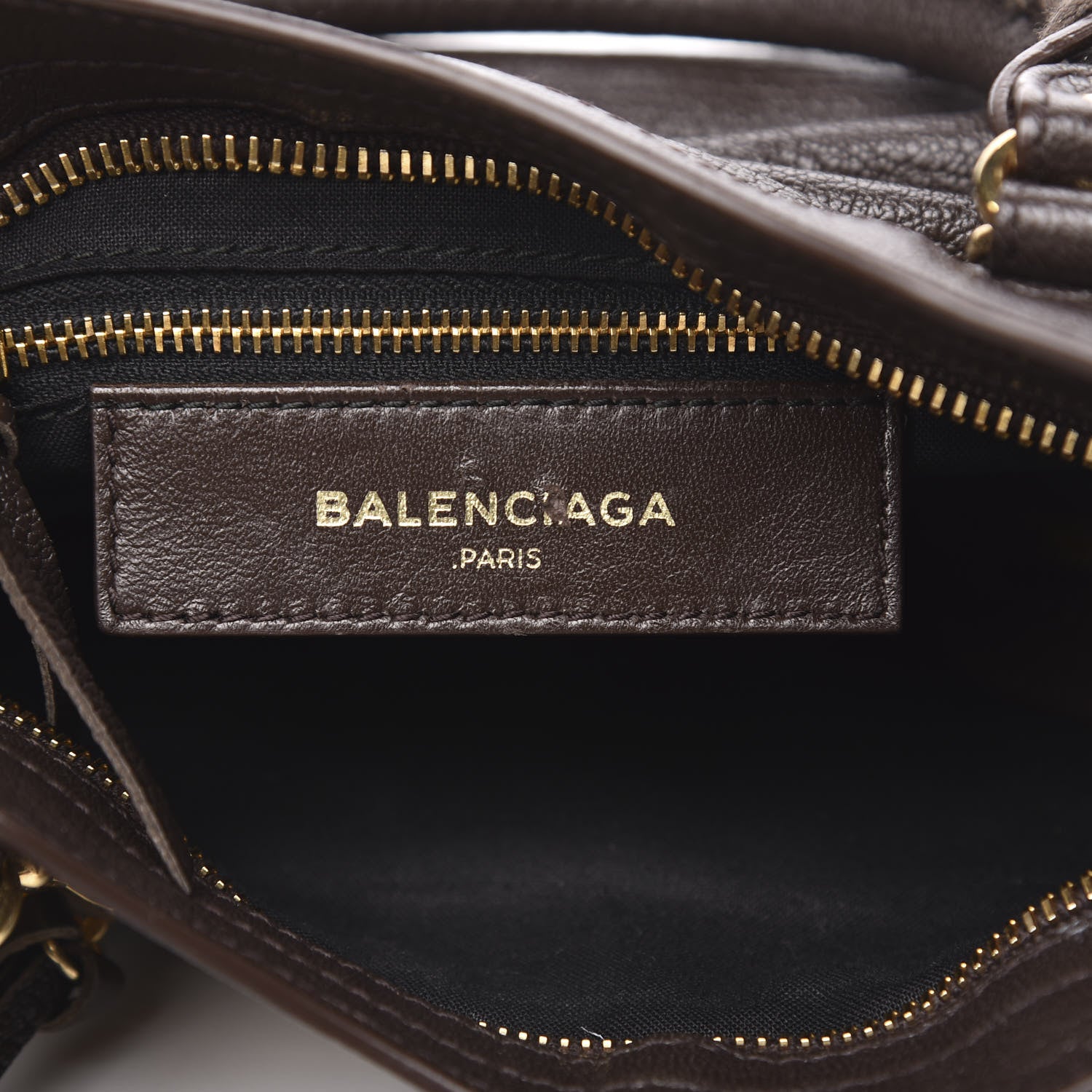 Balenciaga Chevre Gold Metallic Edge Hardware Mini City Marron Cacao 6 of 10