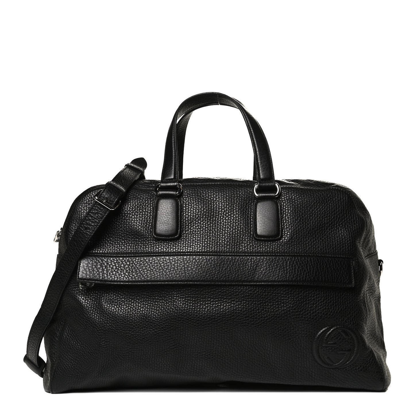 Pebbled Calfskin Soho Carry On Duffle Black