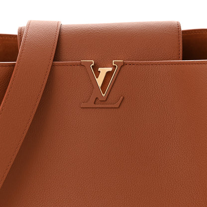 Louis Vuitton Smooth Grained Calfskin Capucines GM Souple Cognac 7 of 10