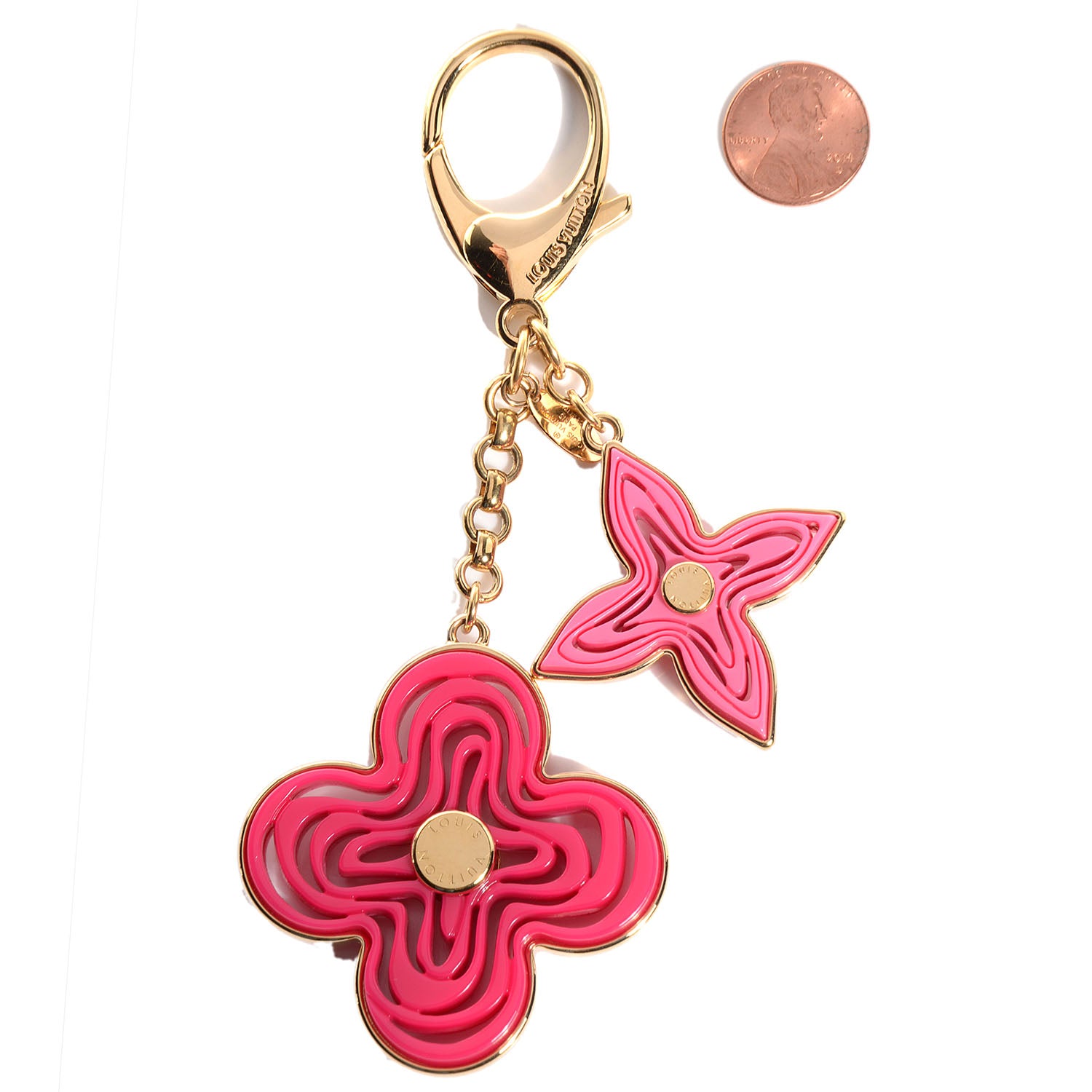 Louis Vuitton Resin Naif Bag Charm Pink 2 of 5