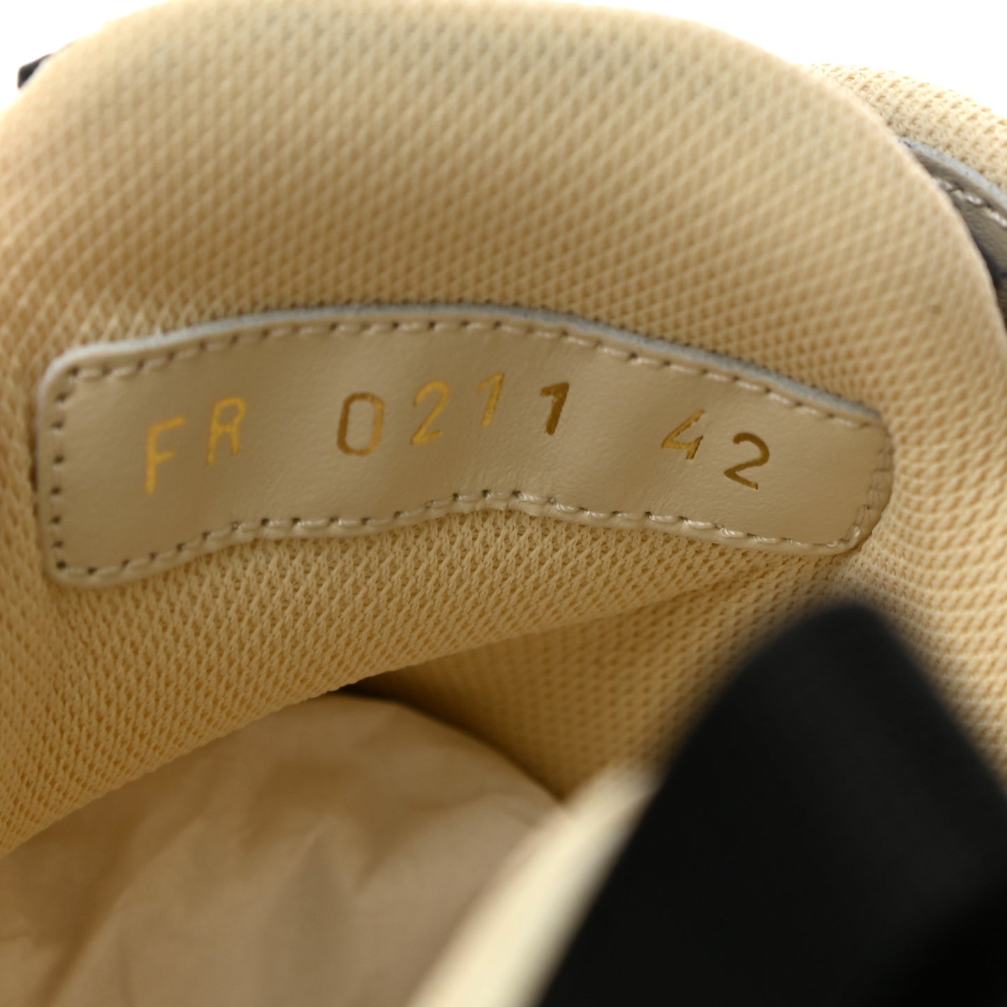 Calfskin Mesh Technical Canvas Mens GIV 1 Sneakers 42 Cream