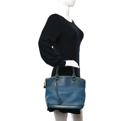 Louis Vuitton Suhali Lockit PM Blue 2 of 9