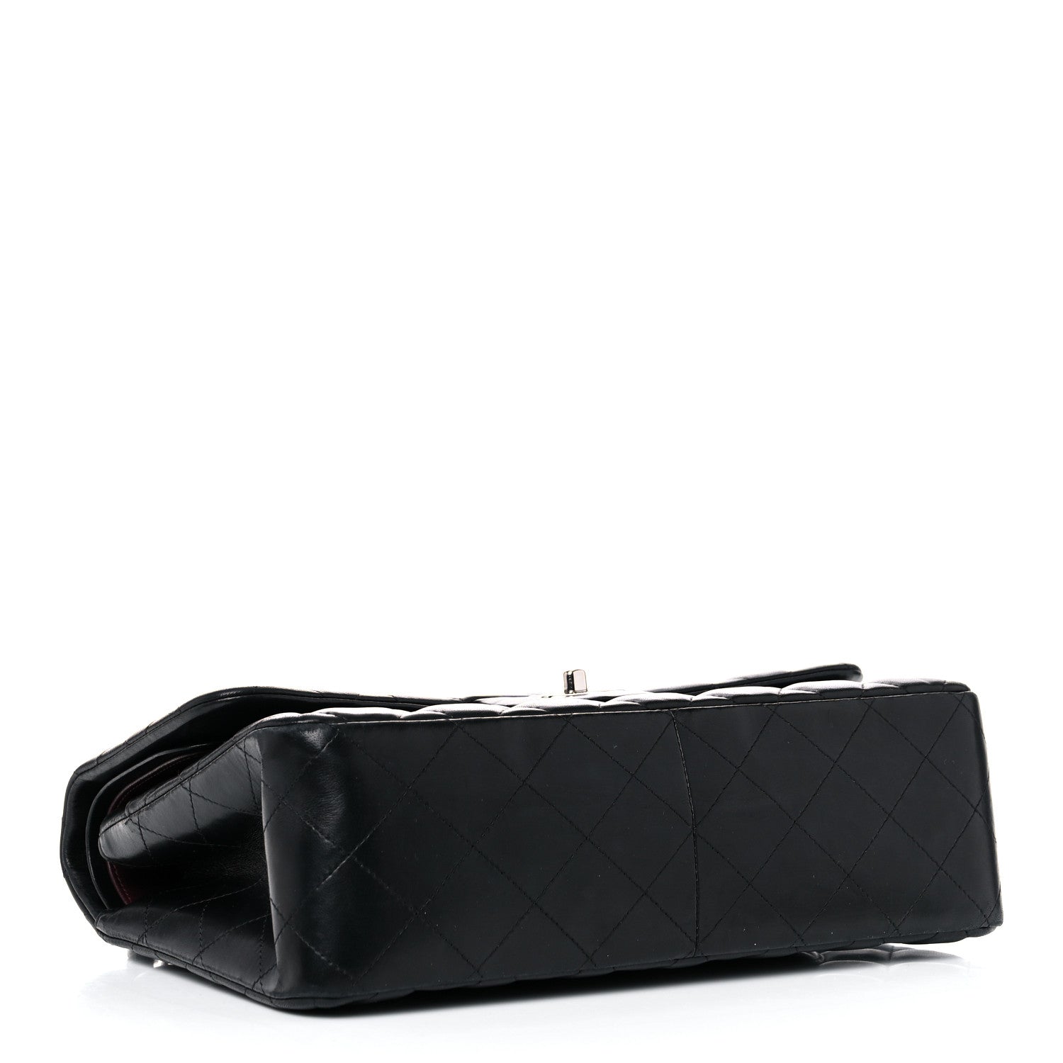 Chanel Lambskin Quilted Jumbo Double Flap Black 4 of 21