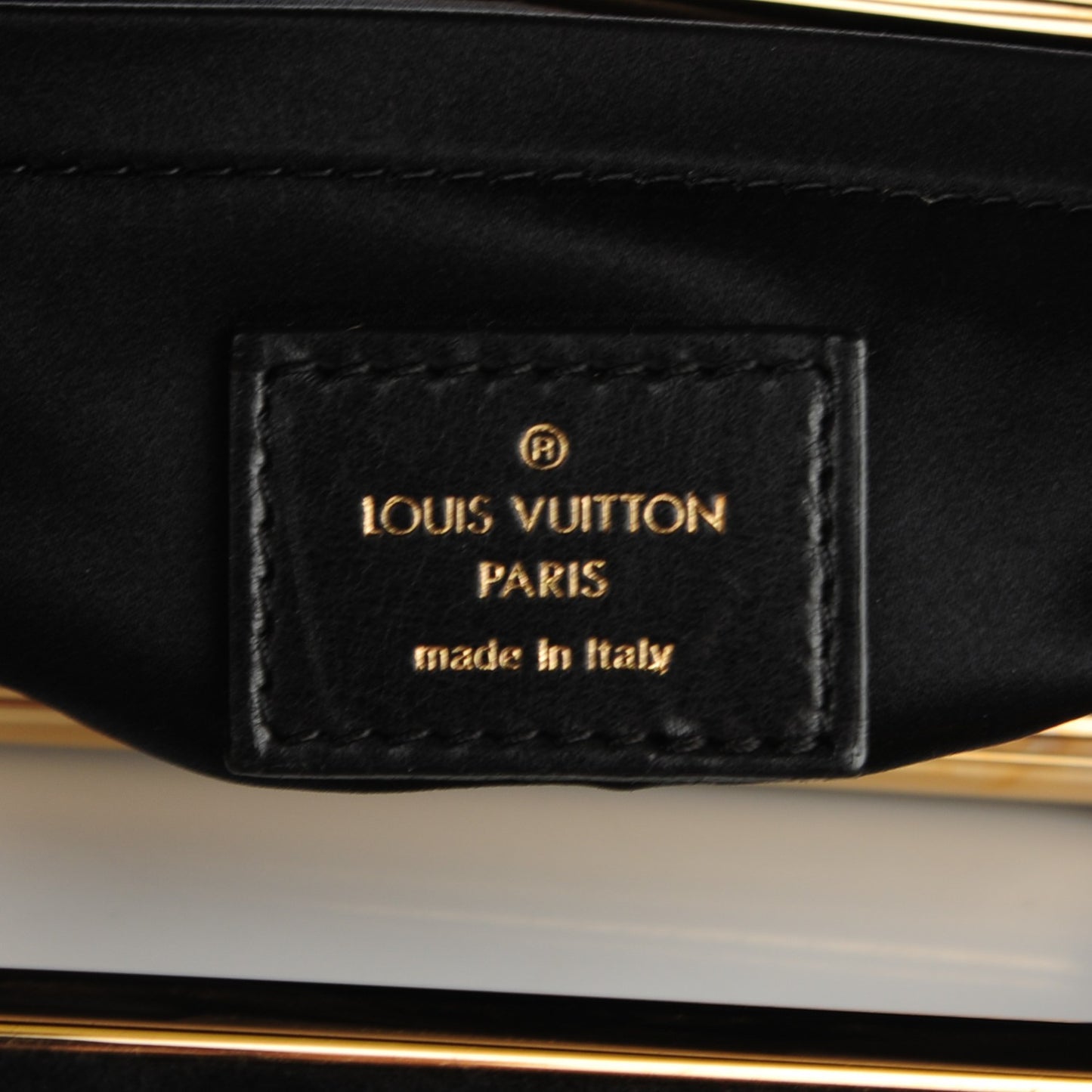 Suede Monogram Motard Afterdark Clutch Black