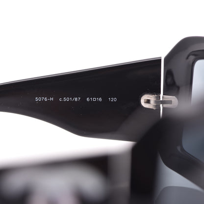 Chanel Mother of Pearl CC Sunglasses 5076-H Black 6 of 8