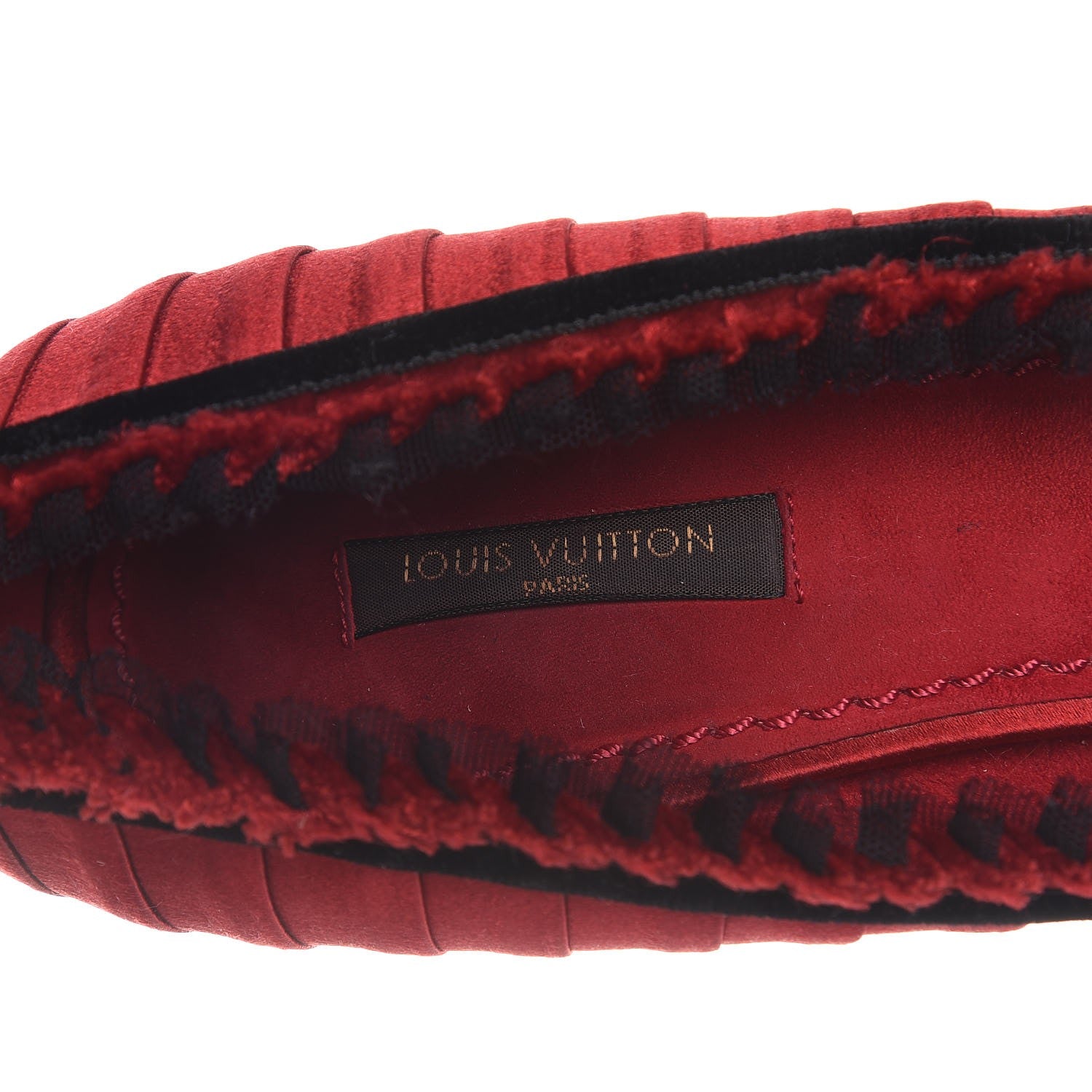Louis Vuitton Satin Balmoral Pumps 40 Red 9 of 10