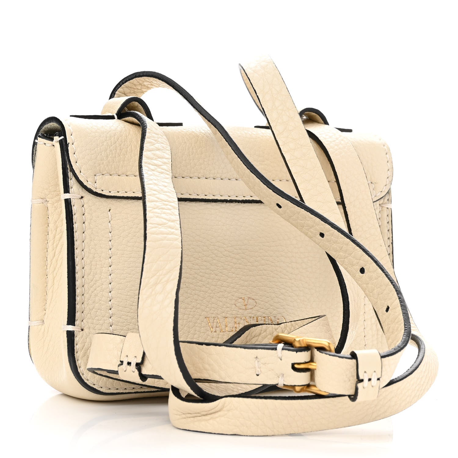 Valentino Garavani Vitello Eye On You Shoulder Bag Ivory 3 of 13
