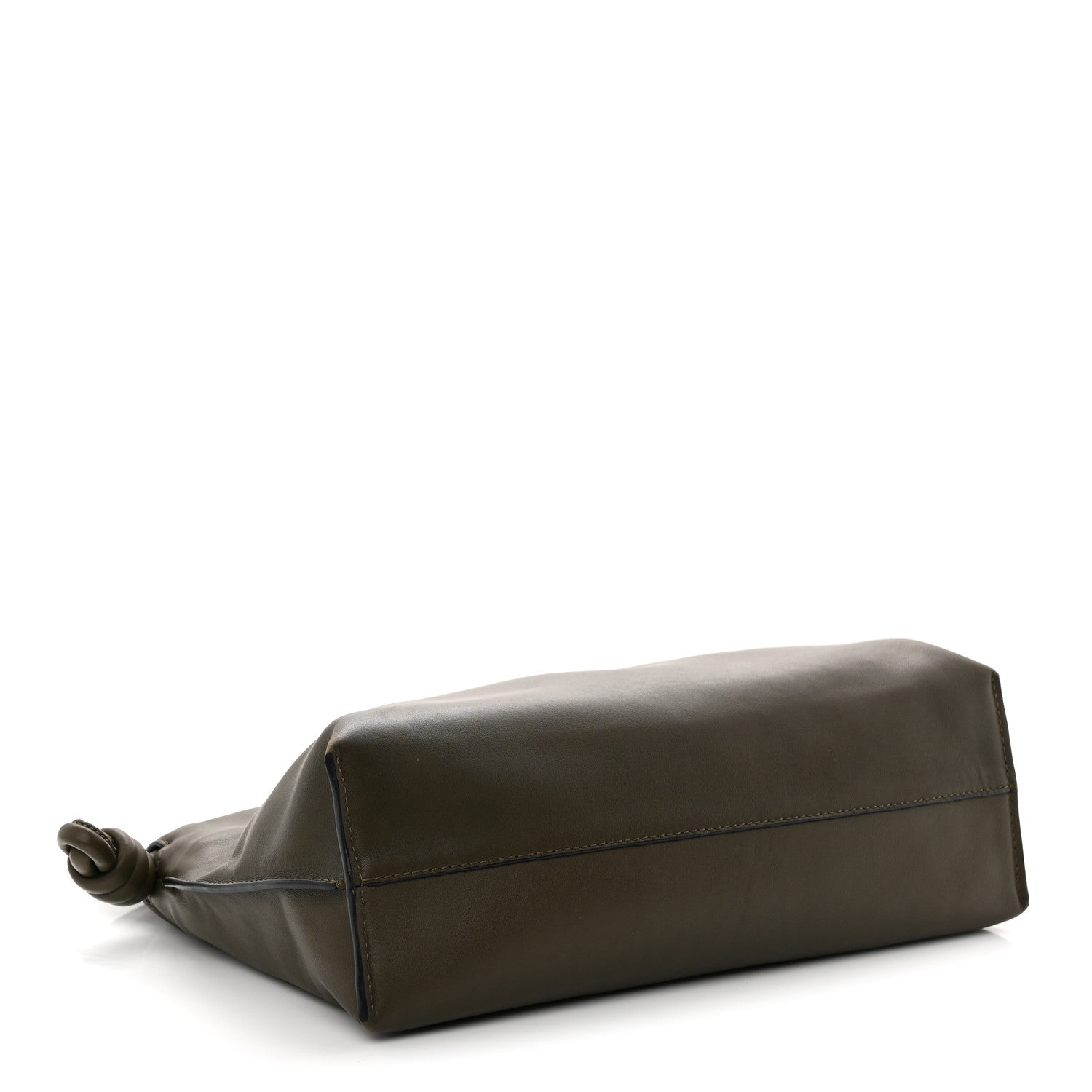 Loewe Nappa Flamenco Knot Clutch Dark Khaki 4 of 11