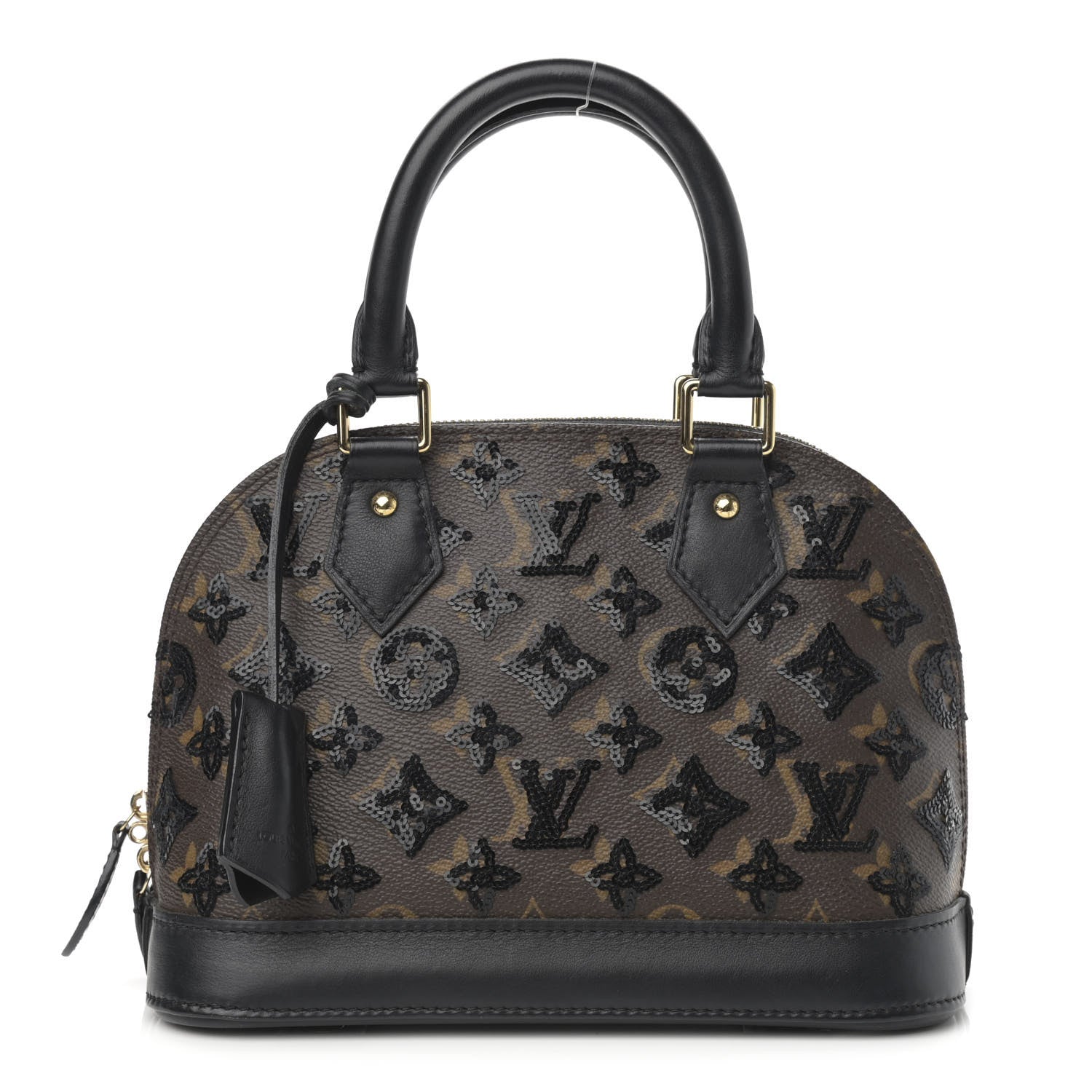 Louis Vuitton Monogram Sequins Eclipse Alma BB Black 1 of 10