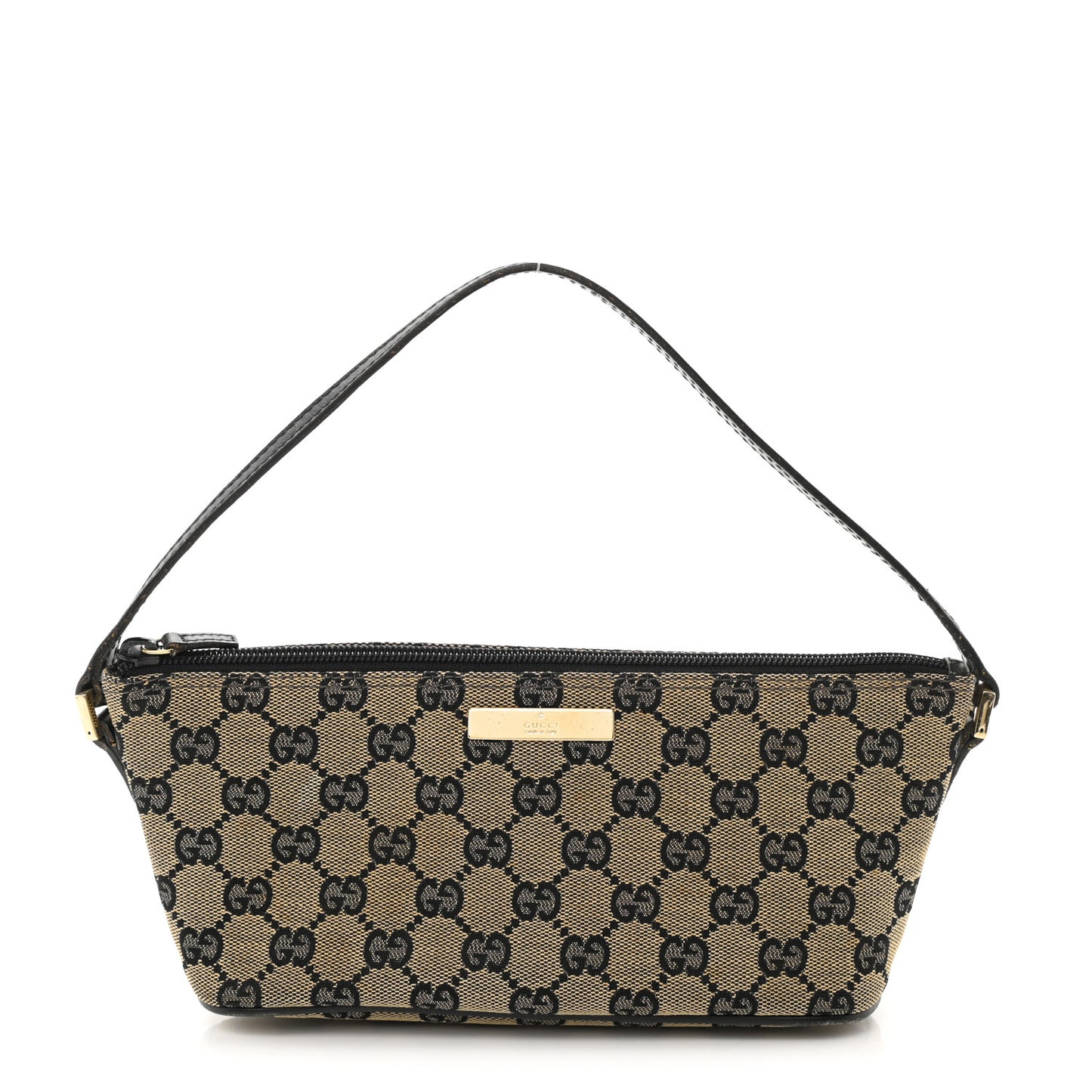 Monogram Web Boat Pochette Black
