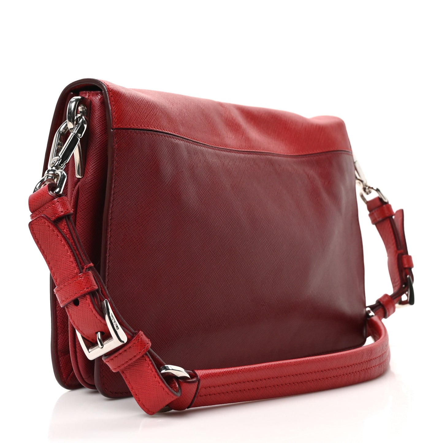 Saffiano Soft Sound Shoulder Bag Rosso