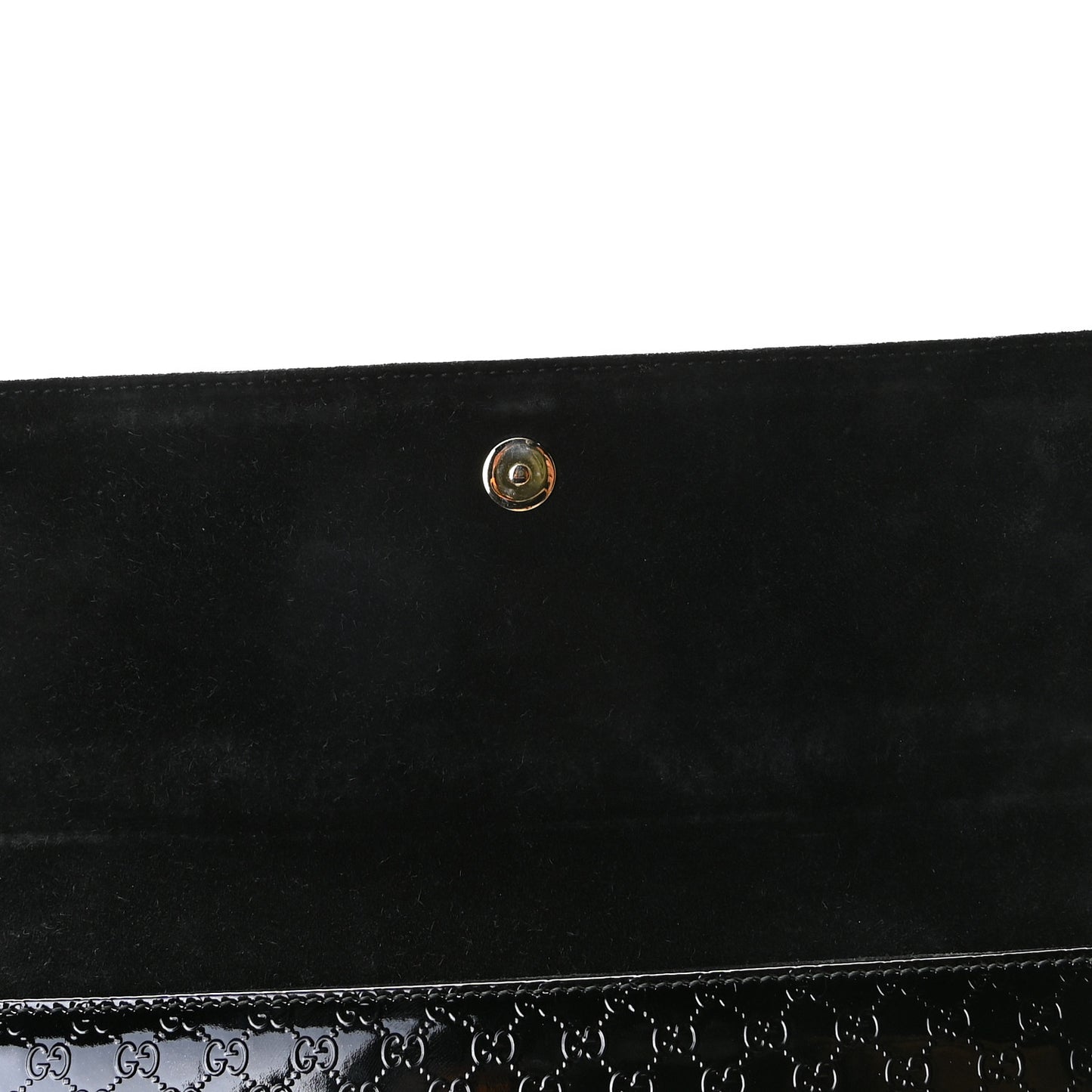 Patent Microguccissima Small Broadway Clutch Black
