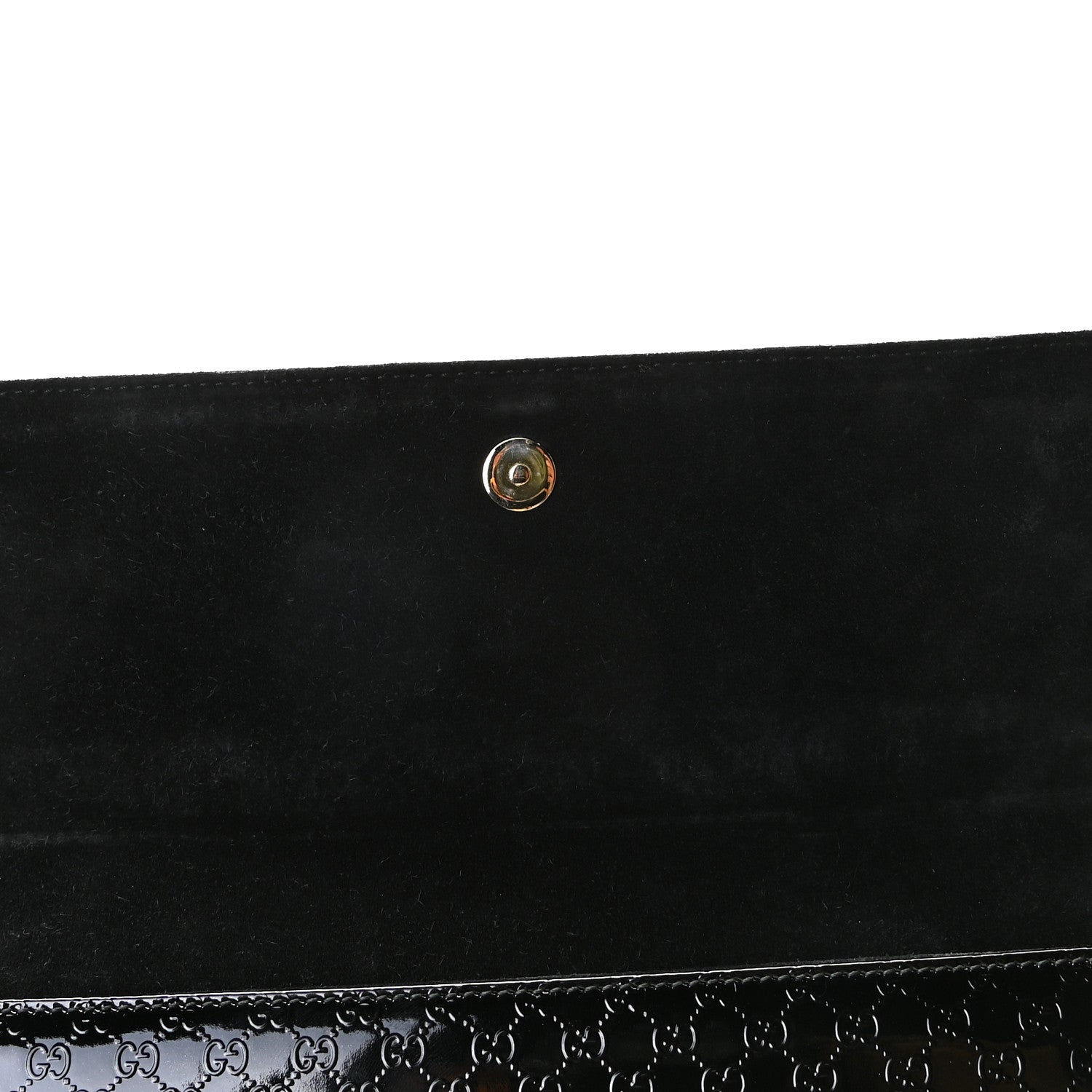 Gucci Patent Microguccissima Small Broadway Clutch Black 3 of 9