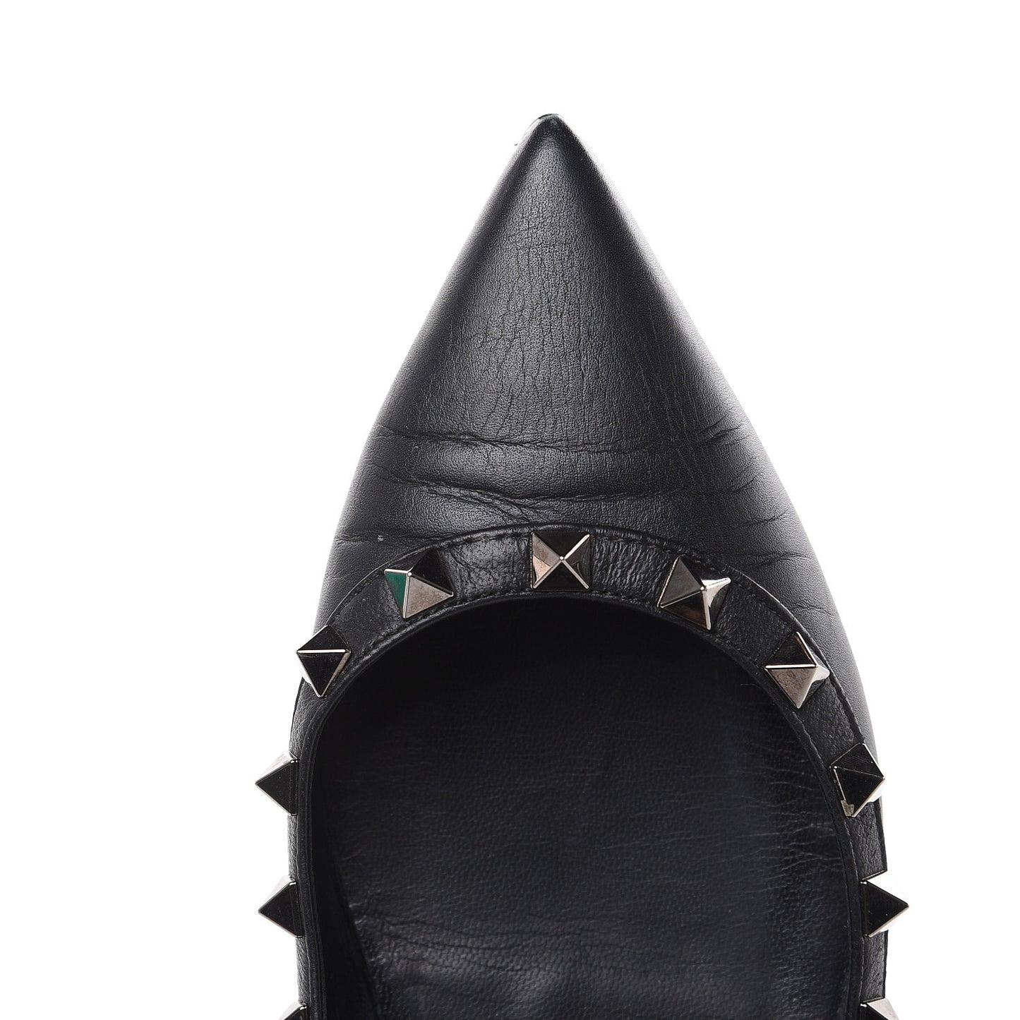 Nappa Rockstud Ballerina Flats 36 Black