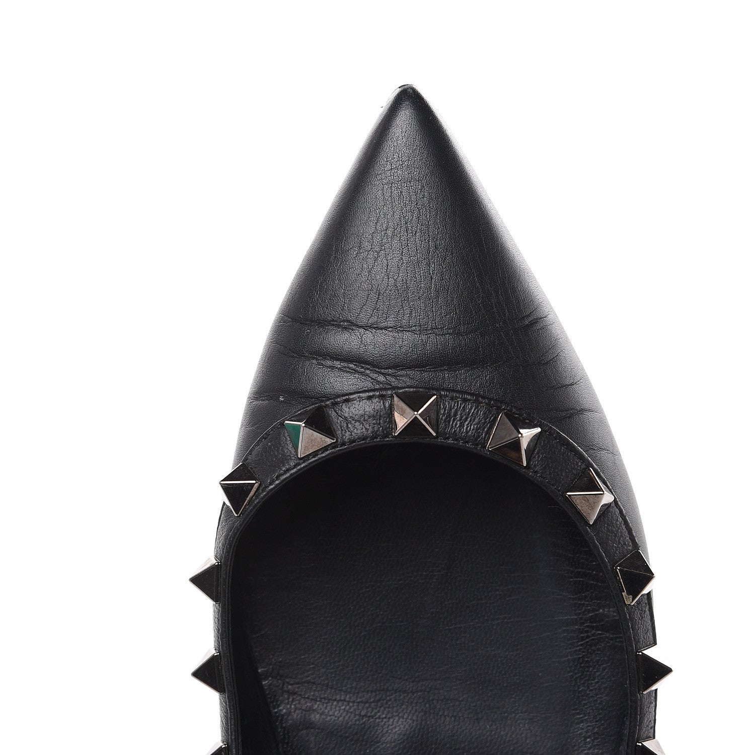Valentino Garavani Nappa Rockstud Ballerina Flats 36 Black 9 of 13