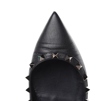 Valentino Garavani Nappa Rockstud Ballerina Flats 36 Black 9 of 13