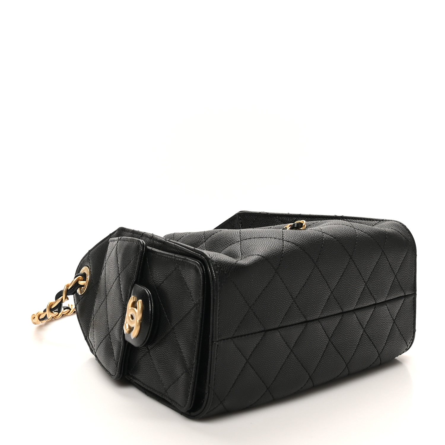 Chanel Caviar Quilted Mini Chanel 25 Handbag Black 4 of 11
