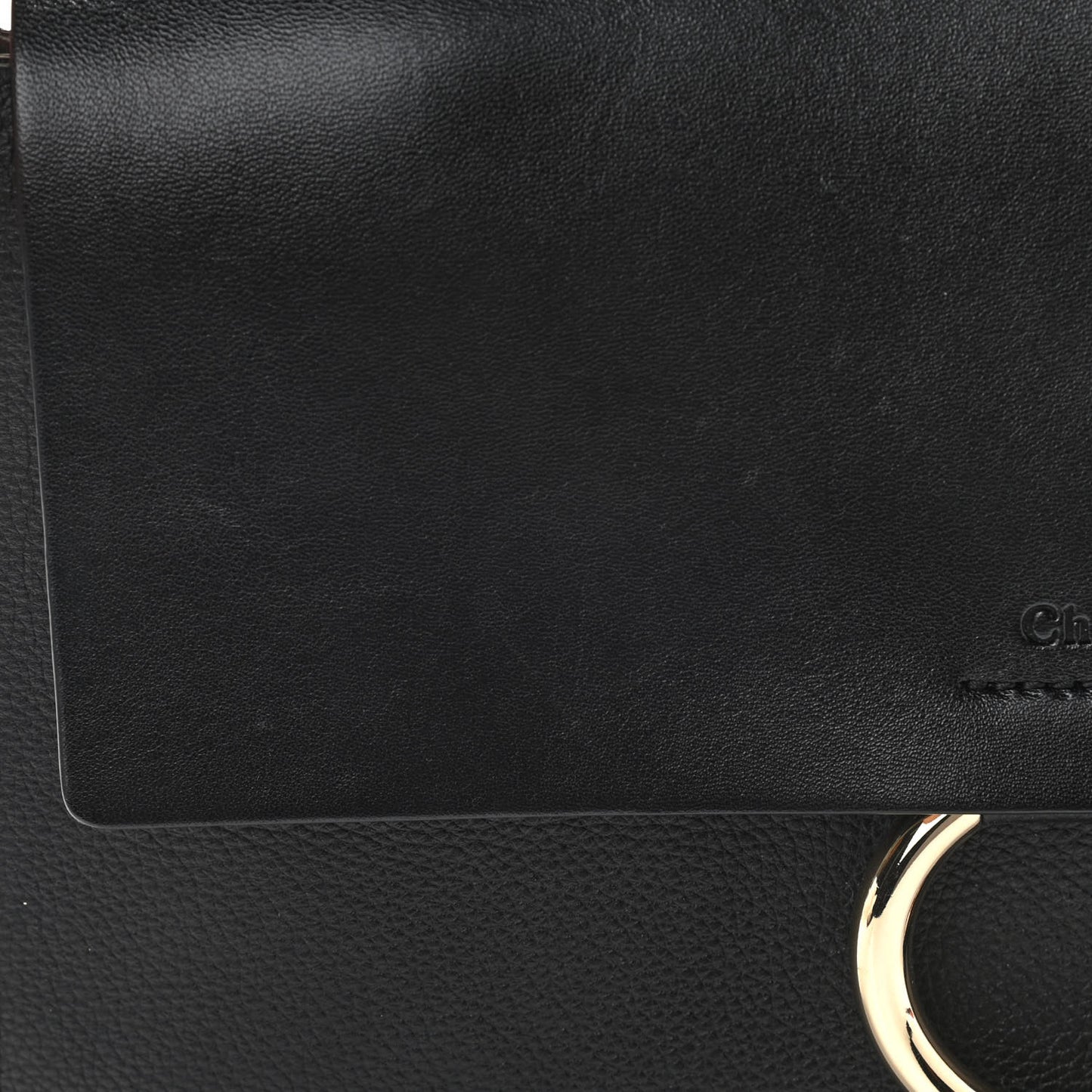 Suede Calfskin Medium Faye Shoulder Bag Black