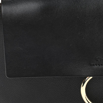 Chloe Suede Calfskin Medium Faye Shoulder Bag Black 14 of 14