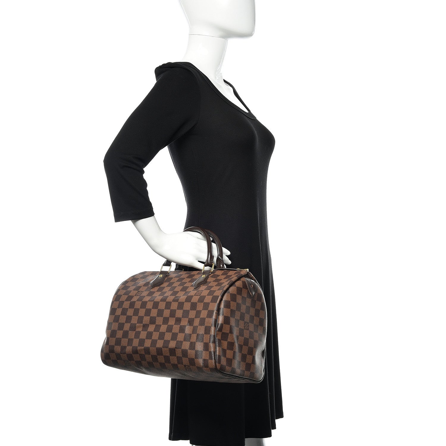 Louis Vuitton Damier Ebene Speedy 30 2 of 12