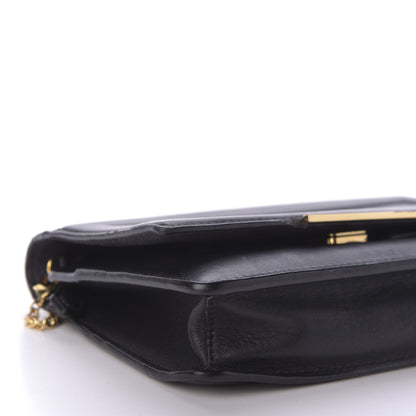 Fendi Vitello Flamingo Tube Wallet on Chain Black 6 of 10